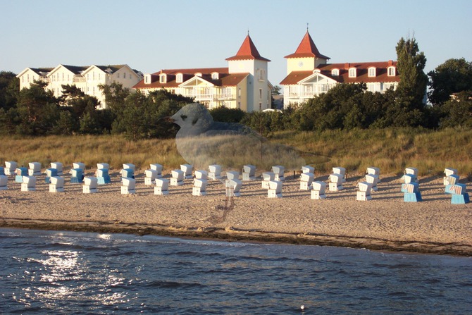 Ferienwohnung in Zinnowitz - D&uuml;nenstra&szlig;e Skibbe - Blick zum Strand von der Seebr&uuml;cke