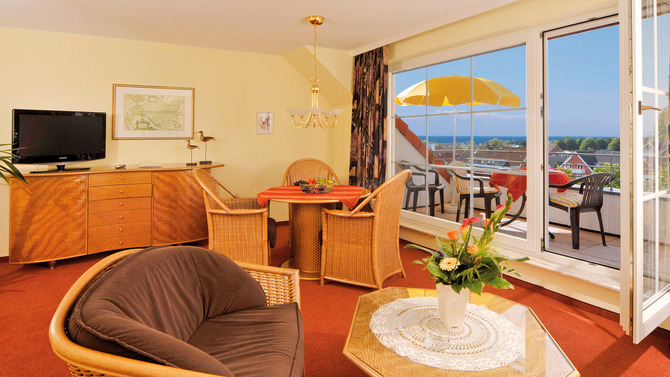 Ferienwohnung in Gr&ouml;mitz - 4 Jahreszeiten - Wohnzimmer Beispiel