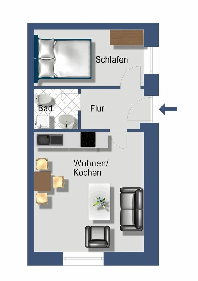 Ferienwohnung in Rabenkirchen-Faul&uuml;ck - Schleiblick App. 3 - Bild 7