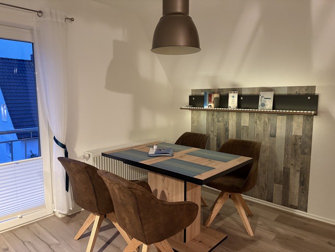 Ferienwohnung in Niendorf/Ostsee - Haus Edda FeWo Kr&auml;hennest - Essbereich f&uuml;r 4 Personen