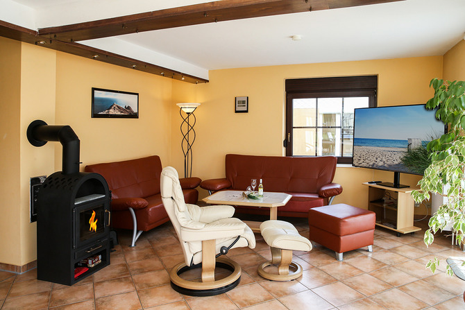 Ferienwohnung in K&uuml;hlungsborn - Haus Aphrodite - Wohnbereich