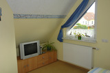 Ferienhaus in Ostseebad Heringsdorf - Kleines M&ouml;wennest - Schlafzimmer TV
