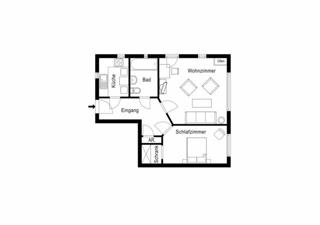 Ferienhaus in Nieby - Helenes H&auml;uschen - Schloss Gelting - Bild 13