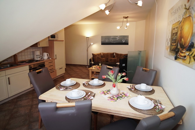 Ferienwohnung in Rerik - Ferienwohnung/Appartement Mantelm&ouml;we (Rerik) - Essbereich