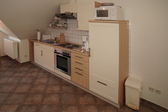 Ferienwohnung in Rerik - Ferienwohnung/Appartement Mantelm&ouml;we (Rerik) - K&uuml;chenzeile