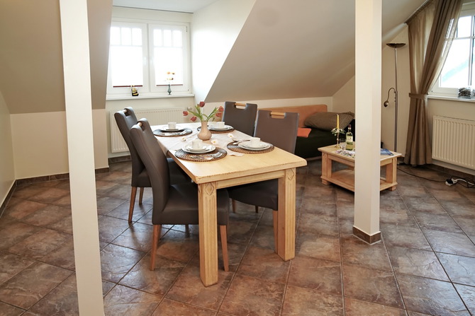 Ferienwohnung in Rerik - Zwergm&ouml;we - Essbereich