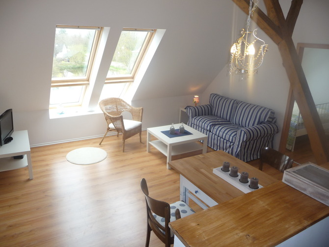 Ferienwohnung in Hansühn - Ostsee Ferienhof Sandmann - Wohnraum