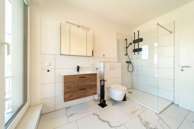 Ferienwohnung in B&ouml;rgerende - Appartement 5 - Traumblick - Bad