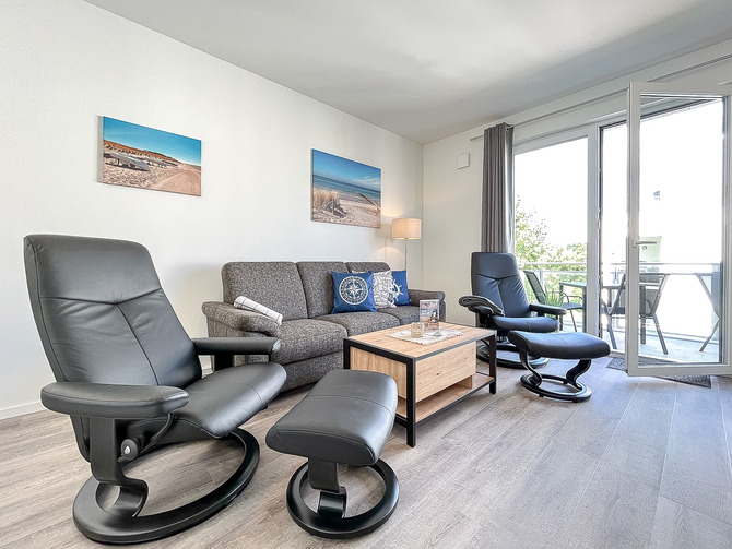 Ferienwohnung in Boltenhagen - Wei&szlig;e Villen Whg. 20 - Wohnbereich