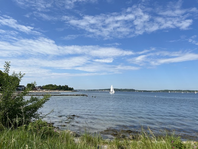 Ferienwohnung in Heikendorf - Ferienwohnung Feldblick - Blick auf die Innenf&ouml;rde