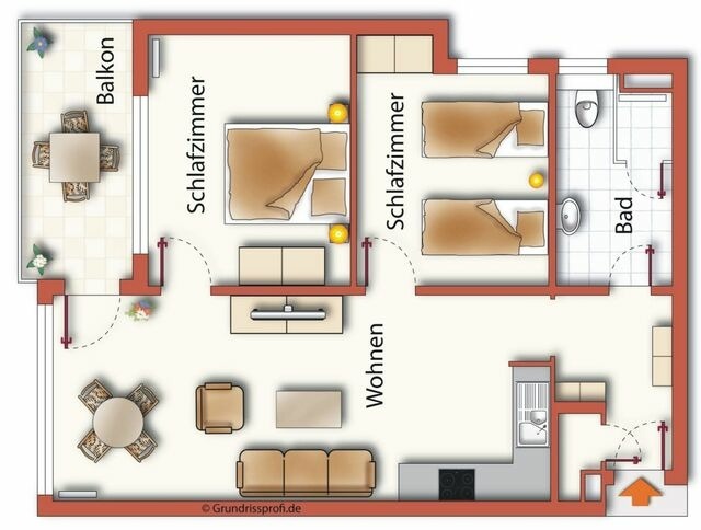 Ferienwohnung in Ahlbeck - (Brise) Strandresidenz Else Marie App. 2.9 - Bild 21