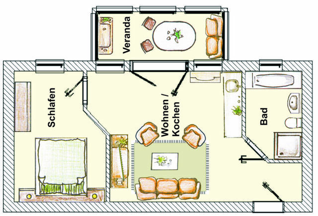 Ferienwohnung in Seebad Heringsdorf - (Brise) Villa Elbflorenz App. 03 - Bild 22