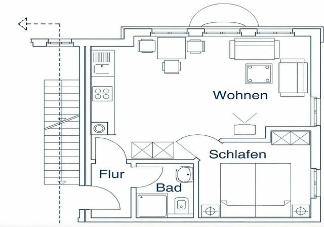 Ferienwohnung in Bansin - Villa Sonnengl&uuml;ck, App. 25 - Bild 14